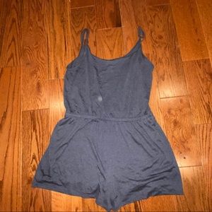 gray/bluish tint romper